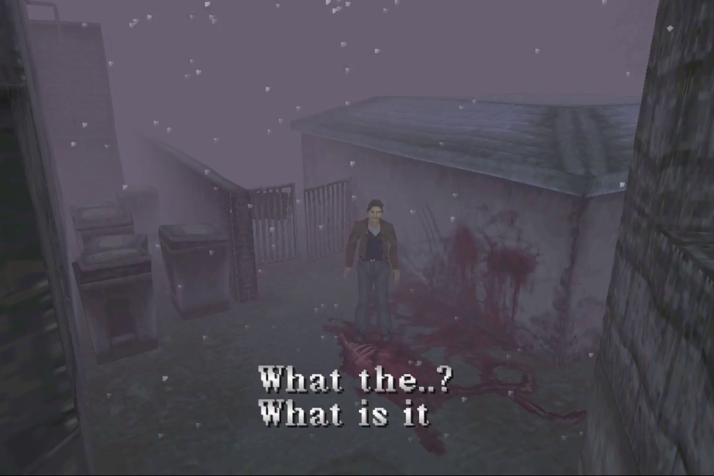 The gore in the alley in SIlent Hill