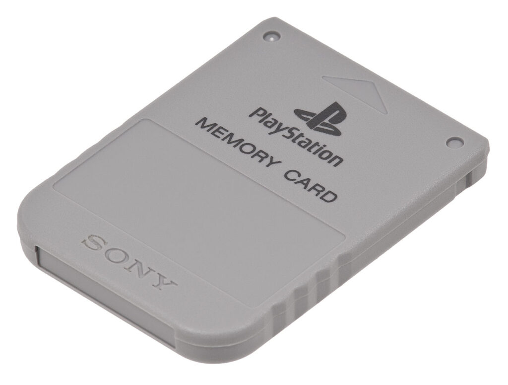 an image of a memory card for PlayStation consoles